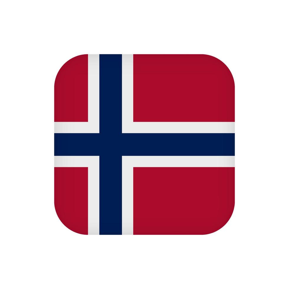 Norway flag, official colors. Vector illustration.
