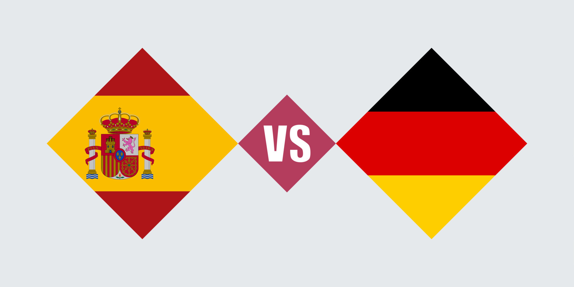 Spain vs Germany flag concept. Vector illustration. 10421684 Vector Art at Vecteezy