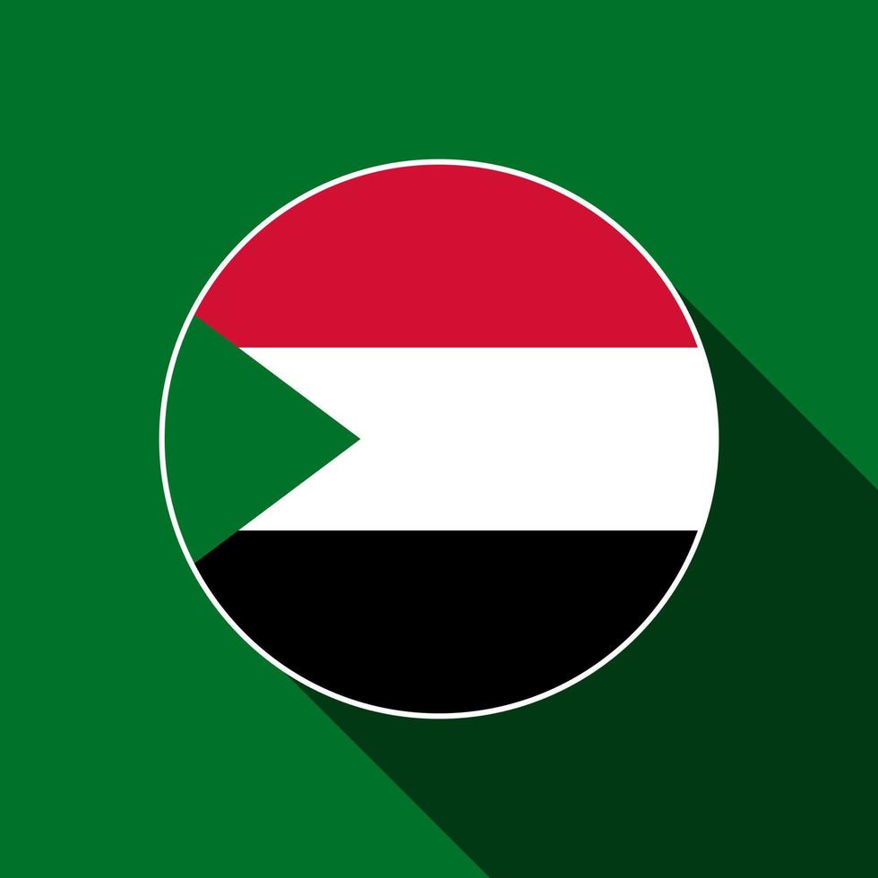 Country Sudan. Sudan flag. Vector illustration.