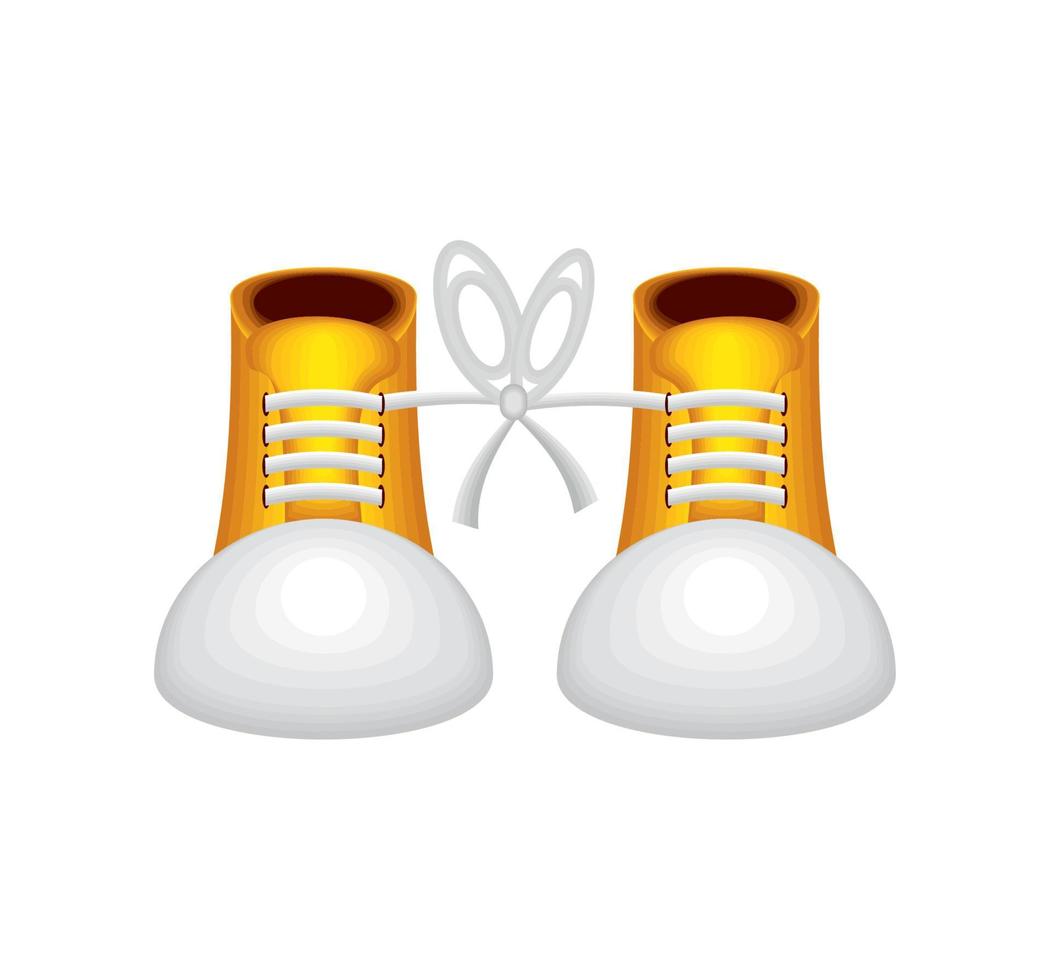 fools day knotted shoelaces vector