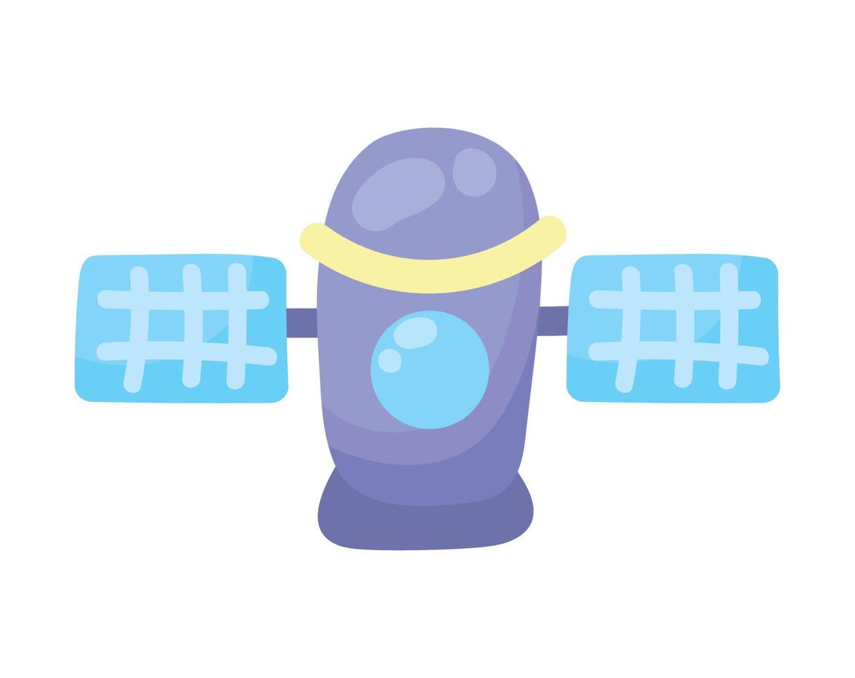 space satellite cartoon vector