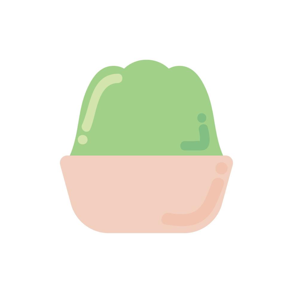 jelly in bowl vector