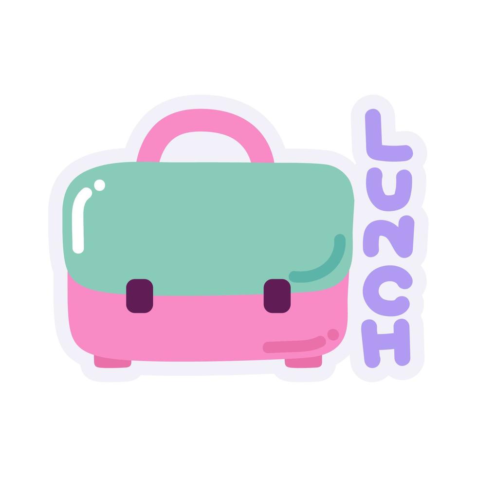 lunch box cartoon vector