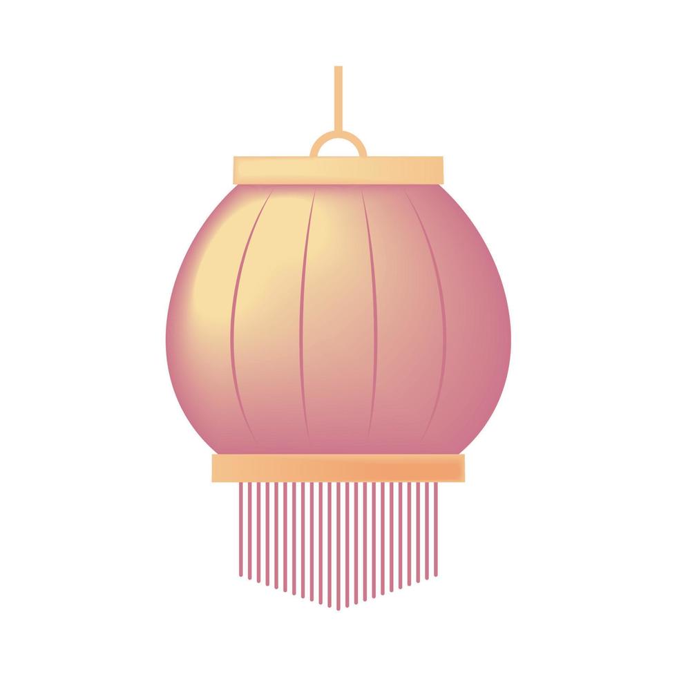 icono de lampara china vector