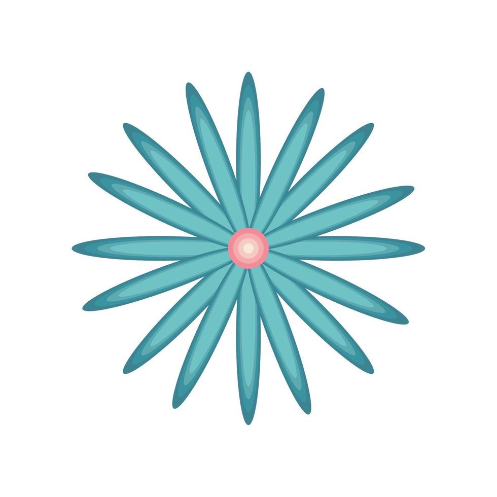 cute flower icon vector