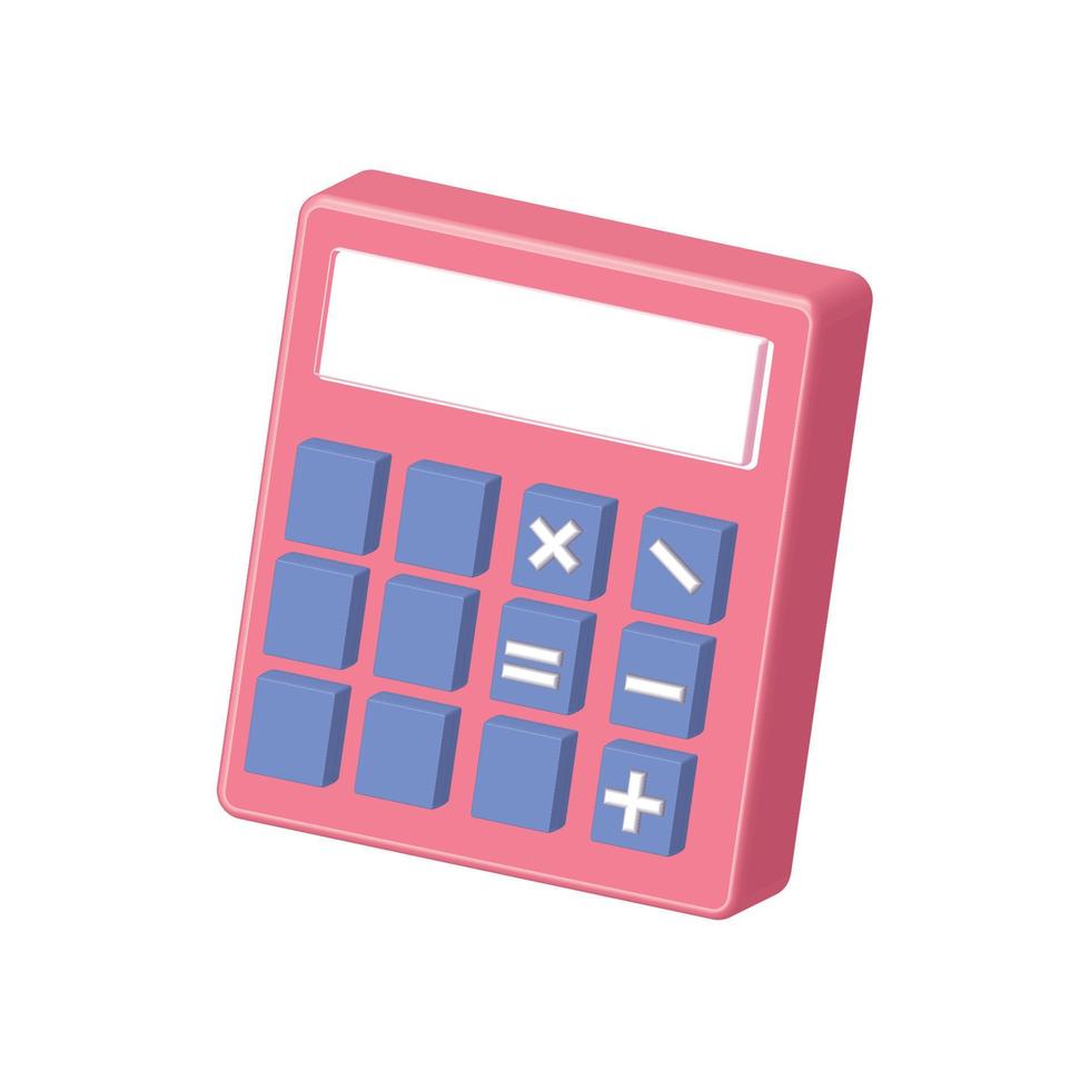 calculator financial icon vector