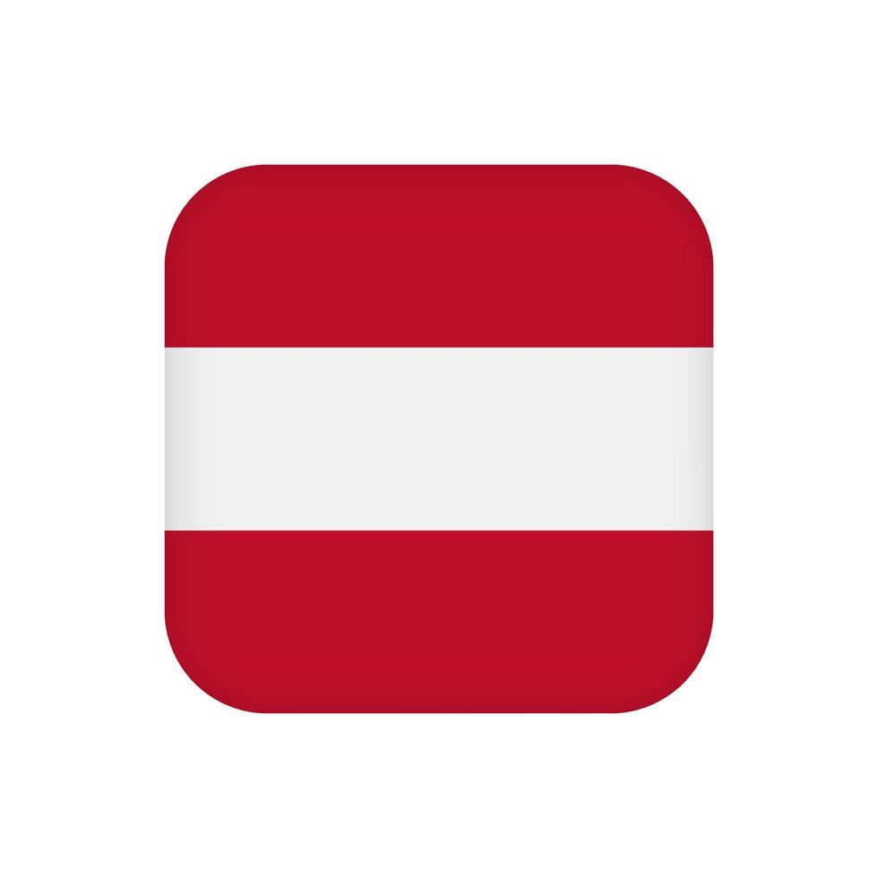 bandera de austria, colores oficiales. ilustración vectorial vector