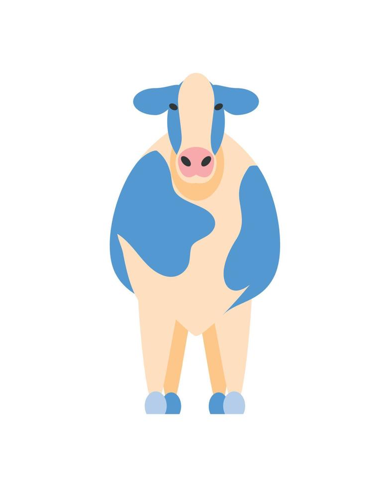 cow front view vector