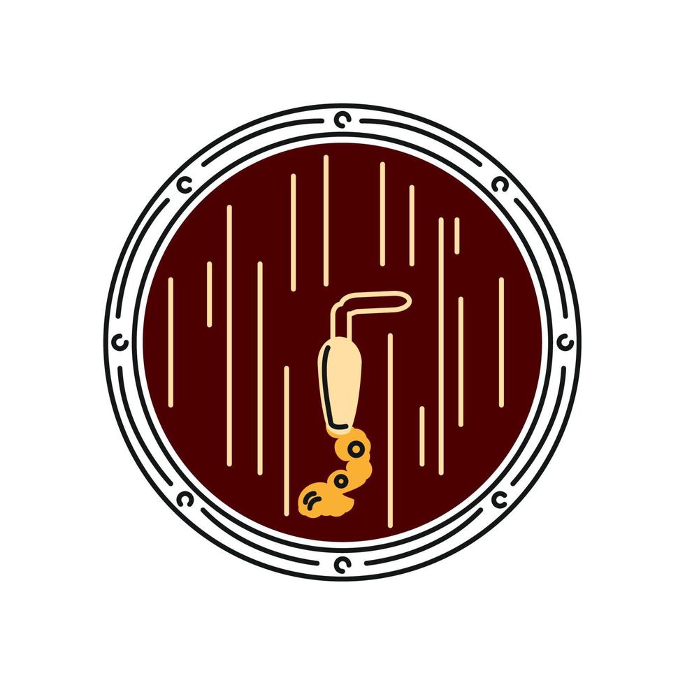 beer wooden barrel vector