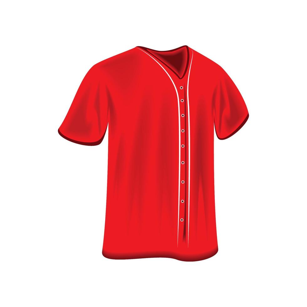 maqueta de camiseta roja vector