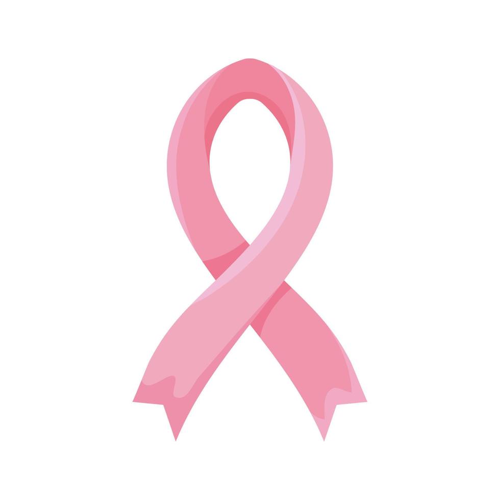 breast cancer pink ribbon vector