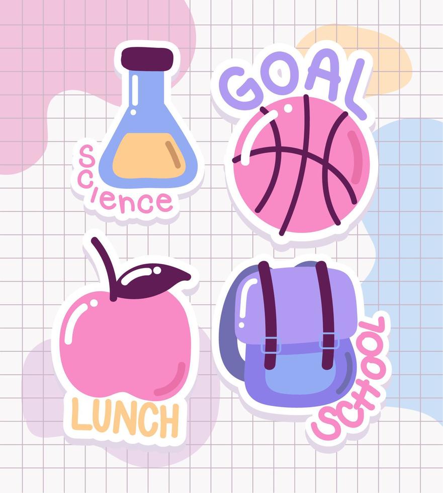 set of back to school vector