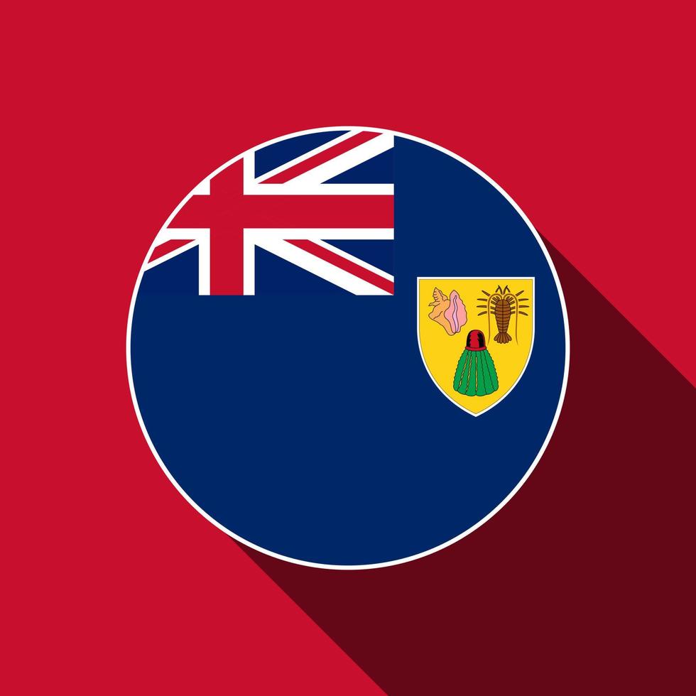 islas turcas y caicos del país. bandera de las islas turcas y caicos