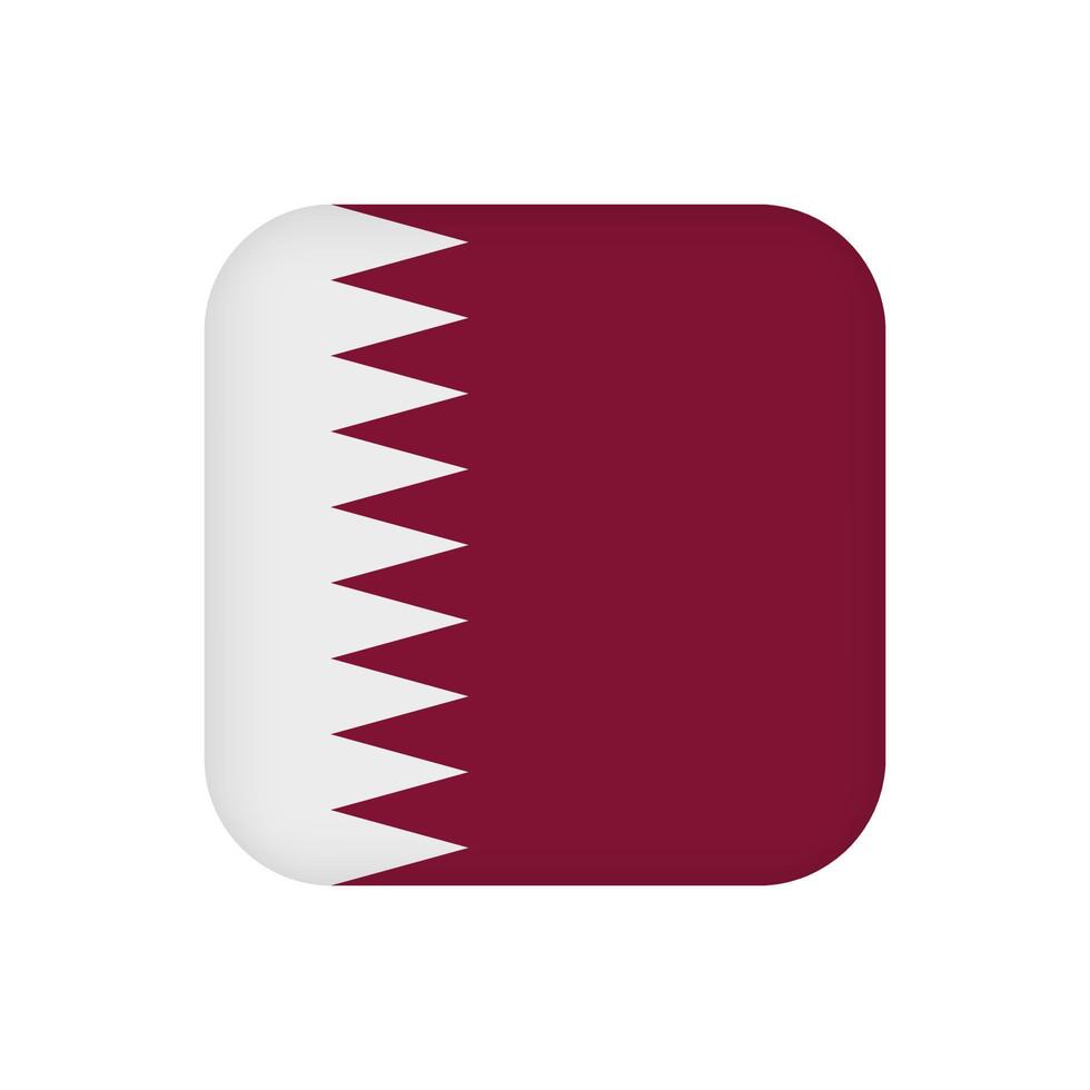 Qatar flag, official colors. Vector illustration.