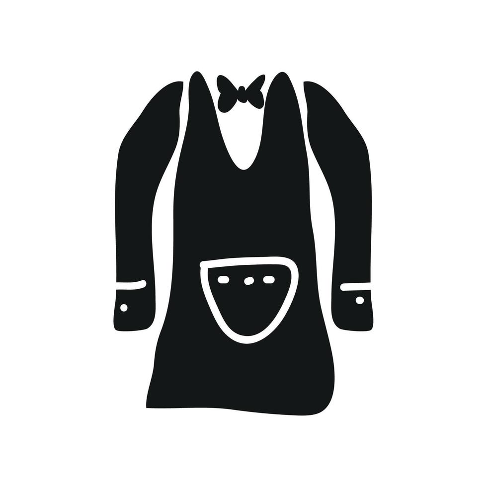 icono de uniforme de chef vector