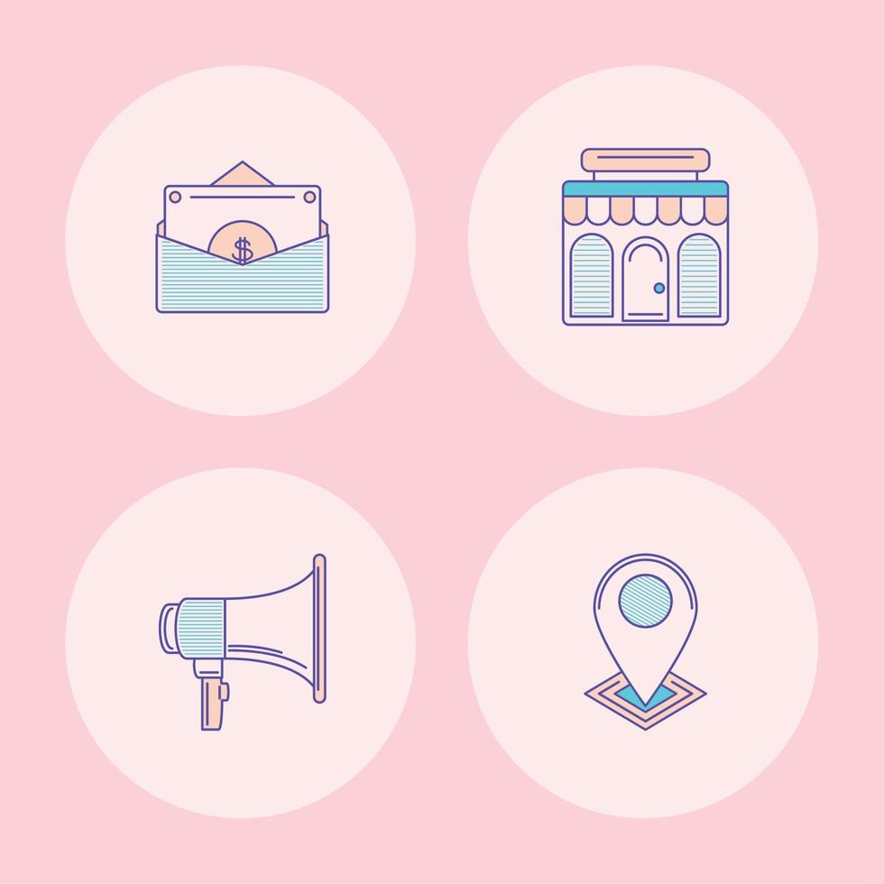 set of marketing 10422953 Vector Art at Vecteezy