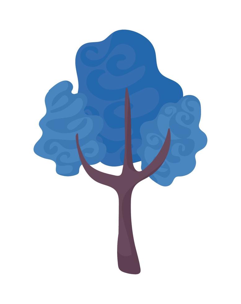 icono de árbol aislado vector