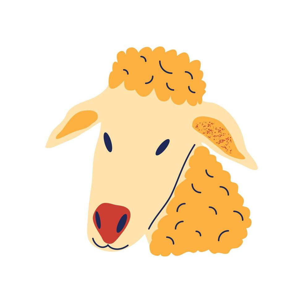 dibujos animados de animales de oveja vector