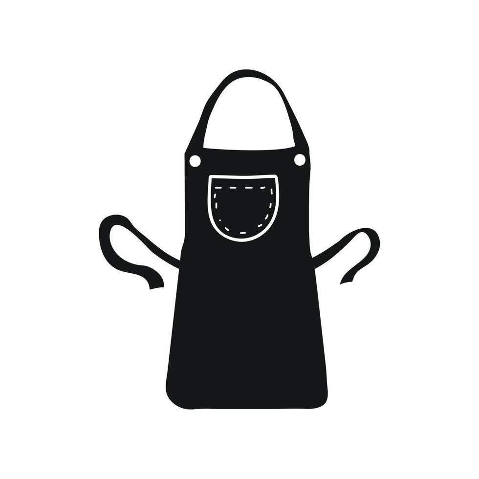 chef apron accessory vector