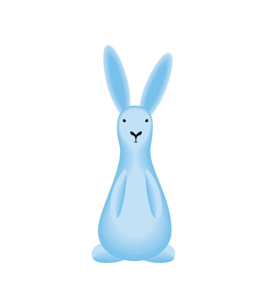 lindo icono de conejo vector