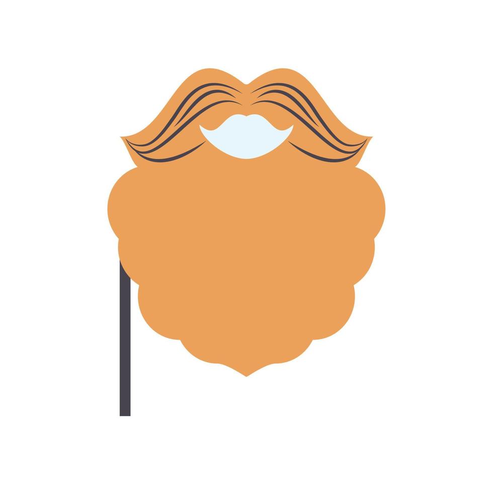 beard and mustache vector