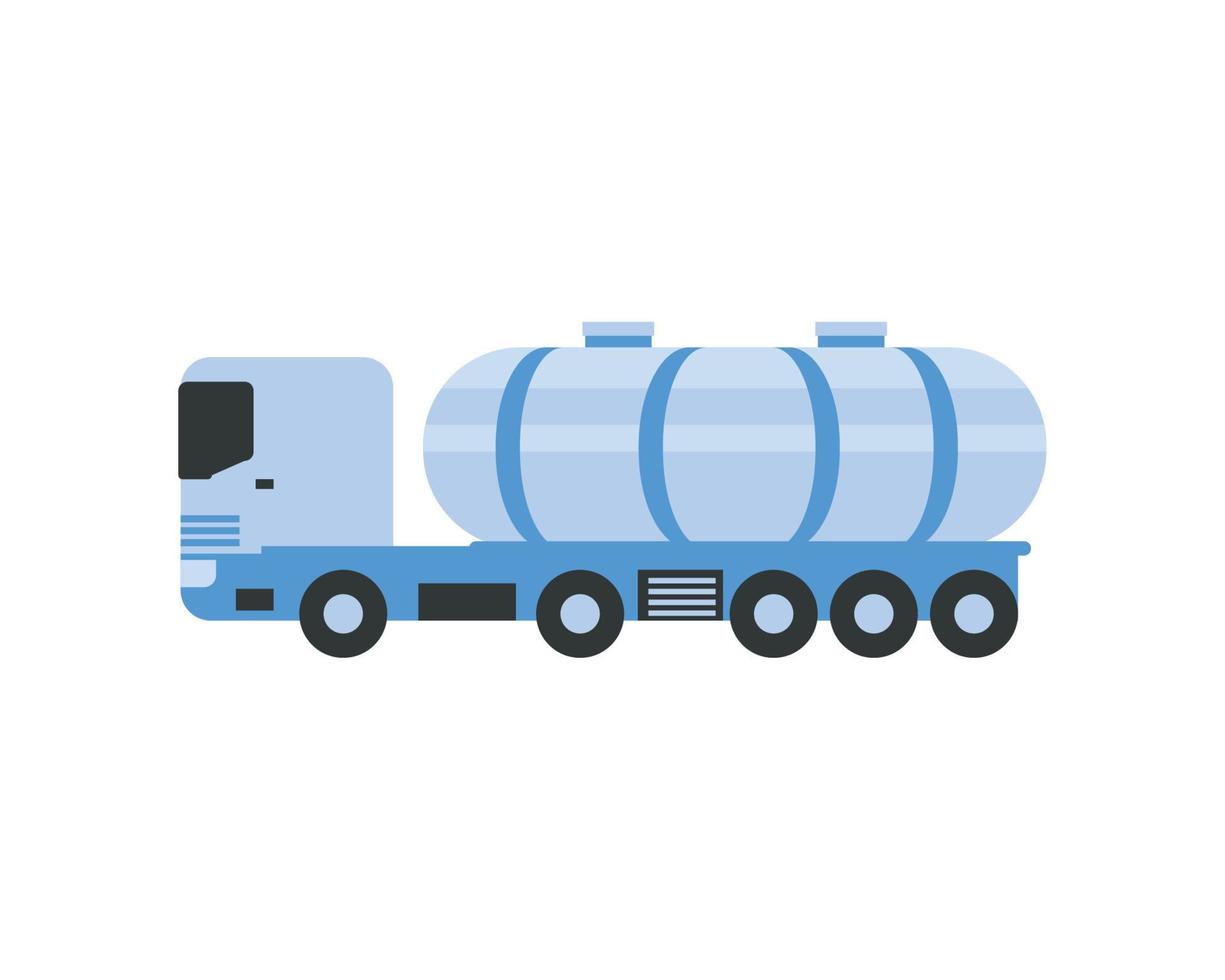 transporte de camiones de leche vector