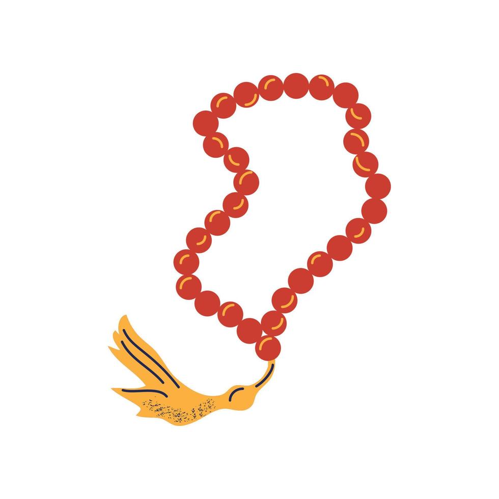 islamic rosary icon vector
