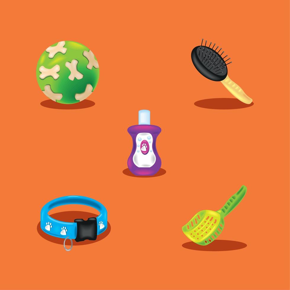 icons pets stuff vector