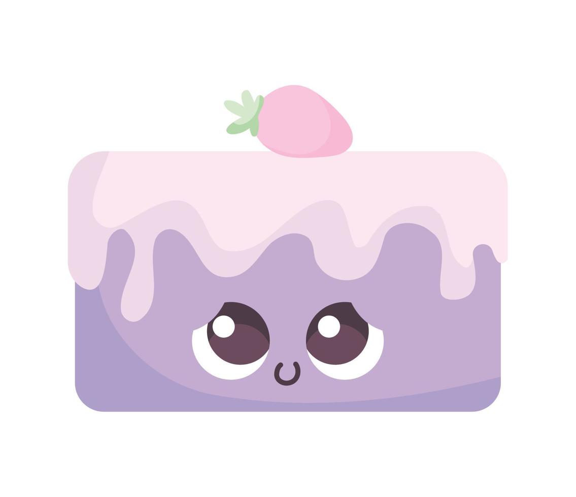 cake kawaii sweet vector