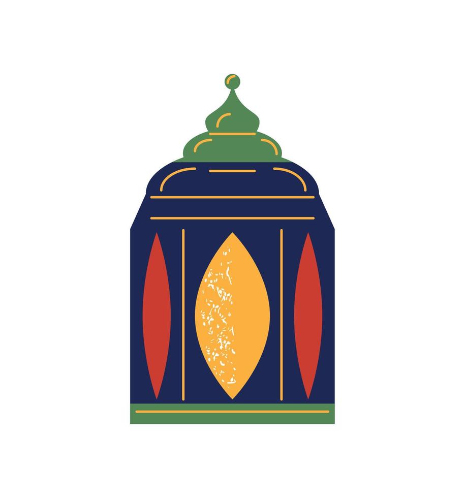 decoración de linterna árabe vector