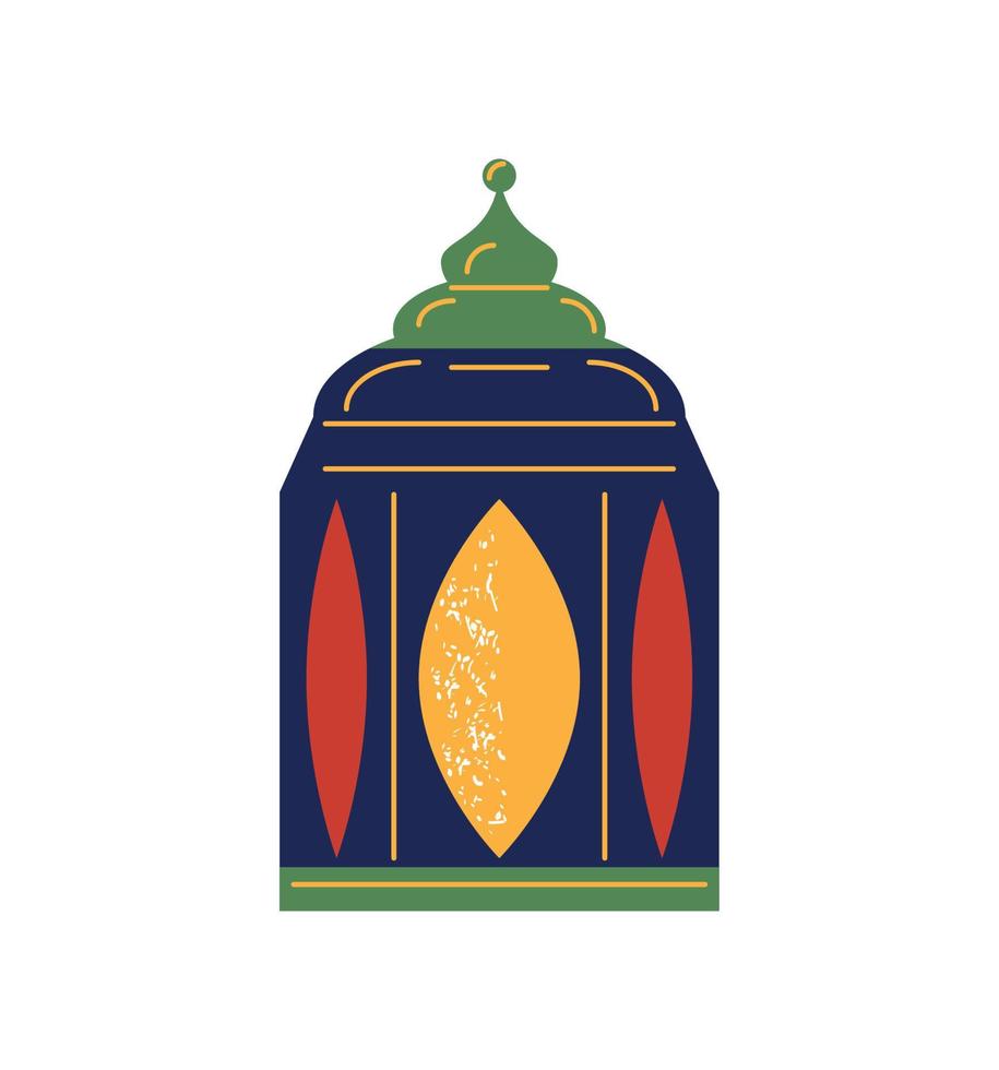 arabic lantern decoration vector