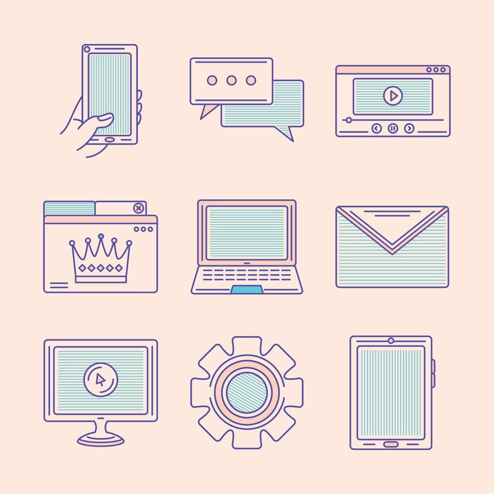 marketing and strategy vector