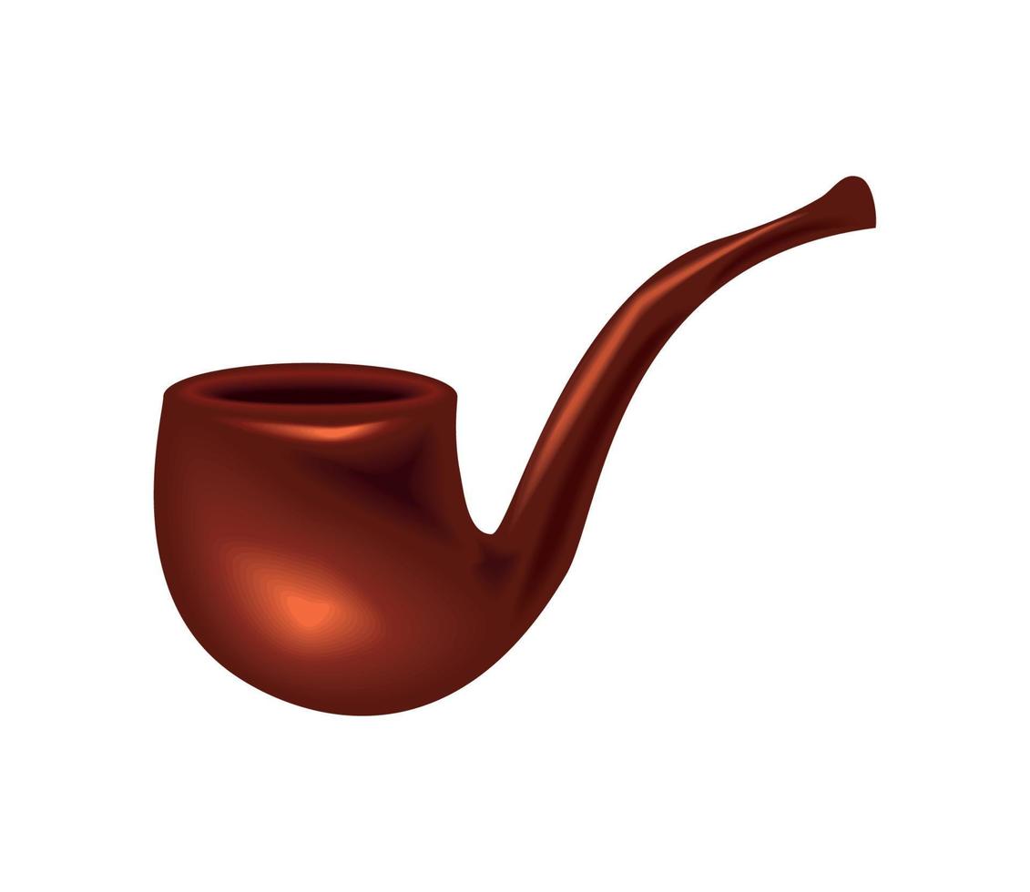 tobacco pipe icon vector