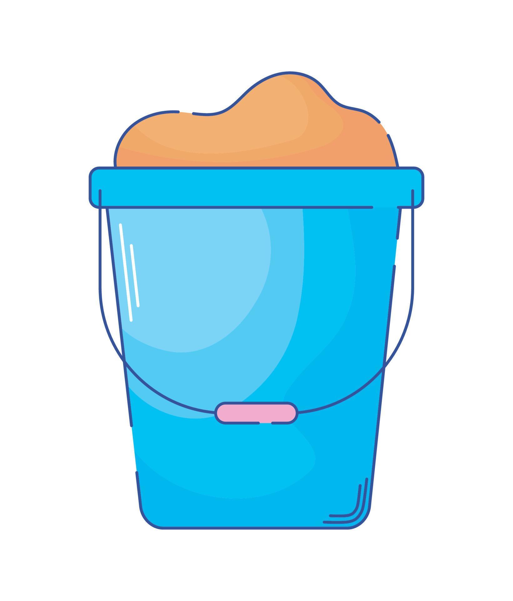 bucket with sand 10423517 Vector Art at Vecteezy