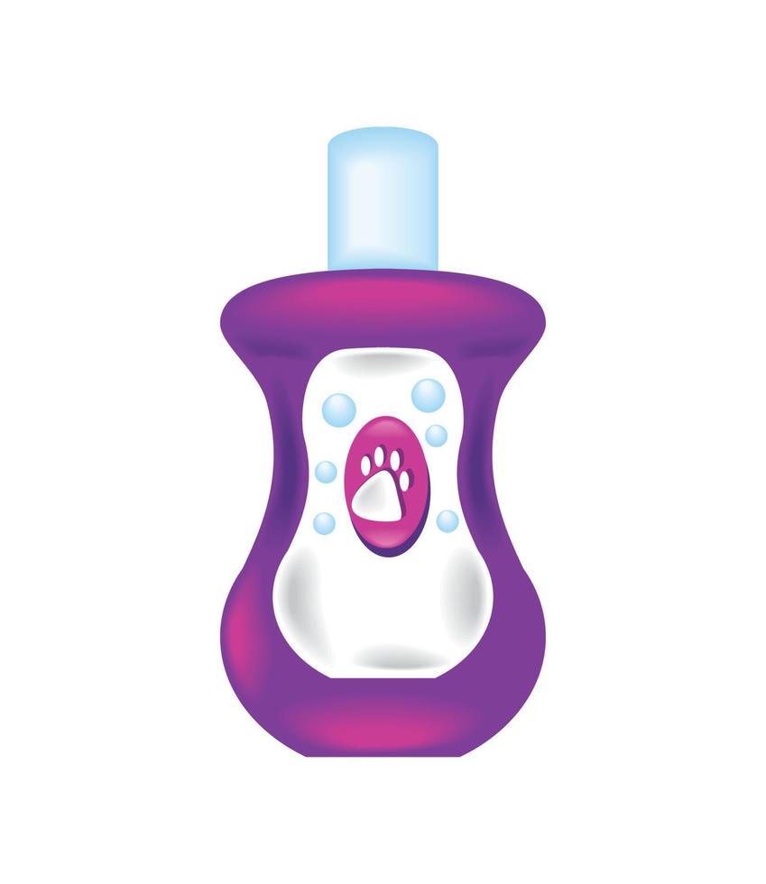 pet grooming shampoo vector