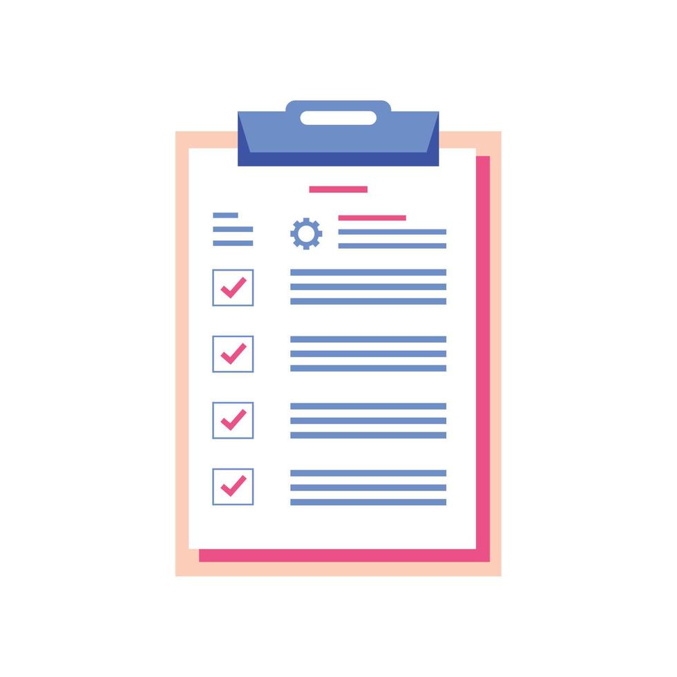 clipboard check mark vector