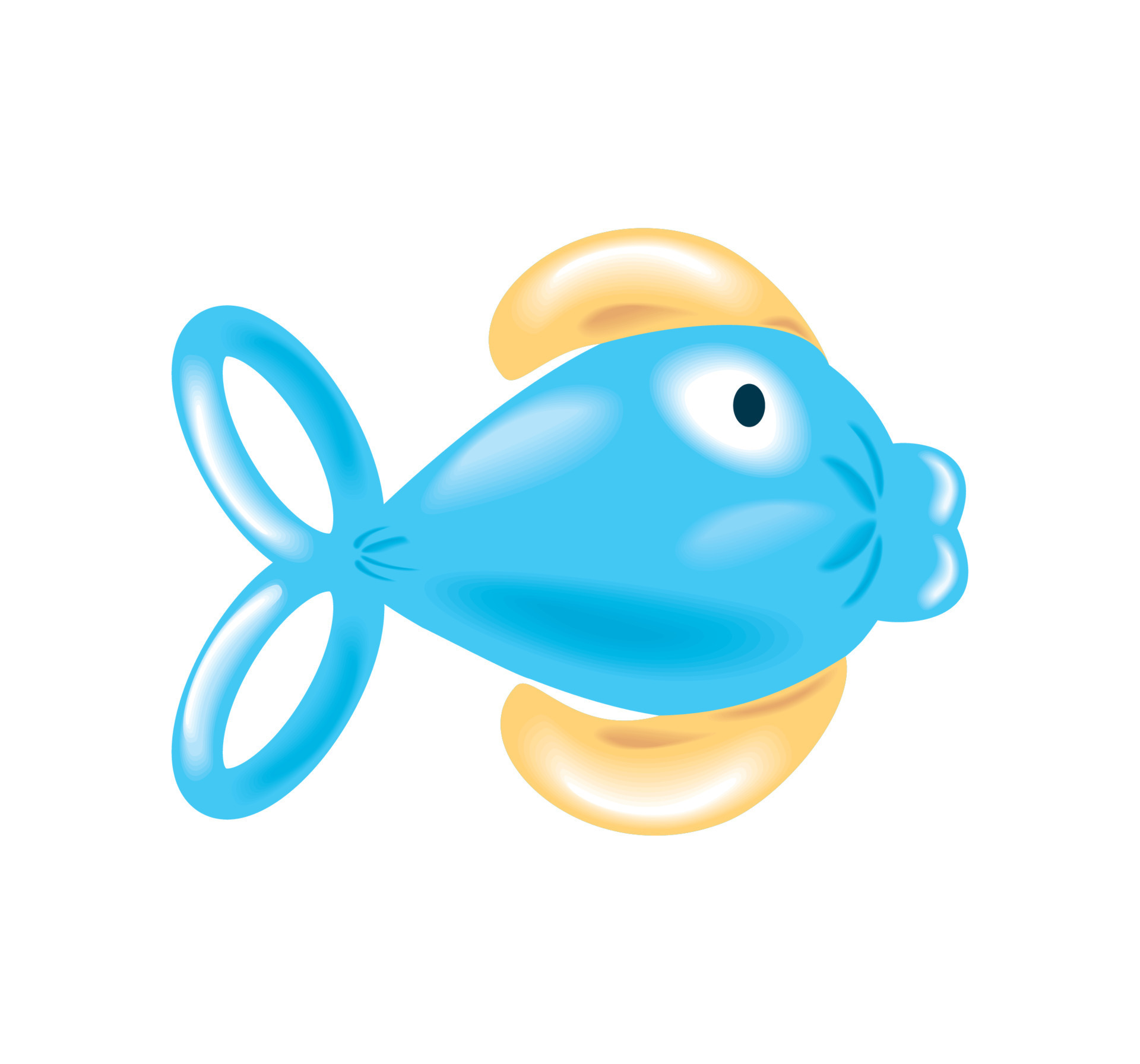 fish balloon animal 10423615 Vector Art at Vecteezy