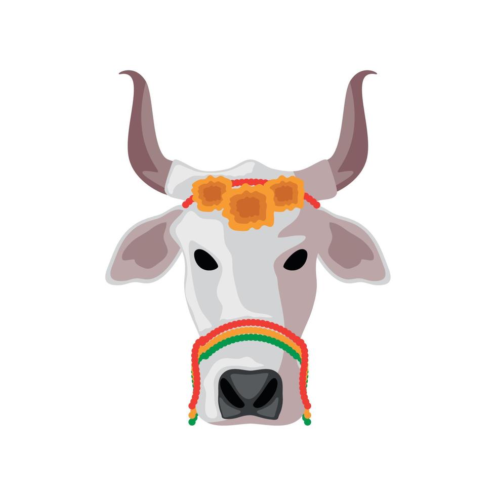 sacred indian cow vector