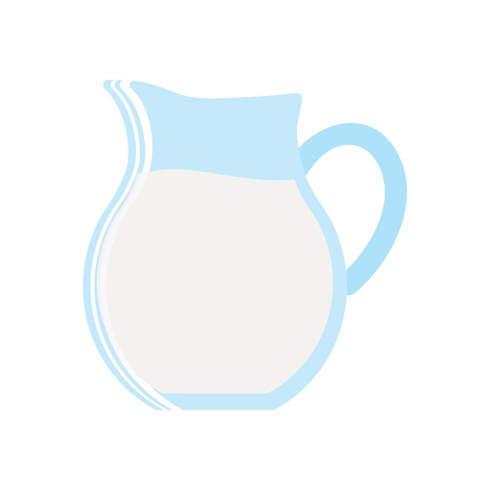 pitcher with milk vector