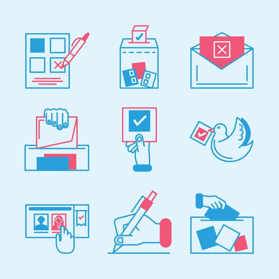 democracy elections day vector