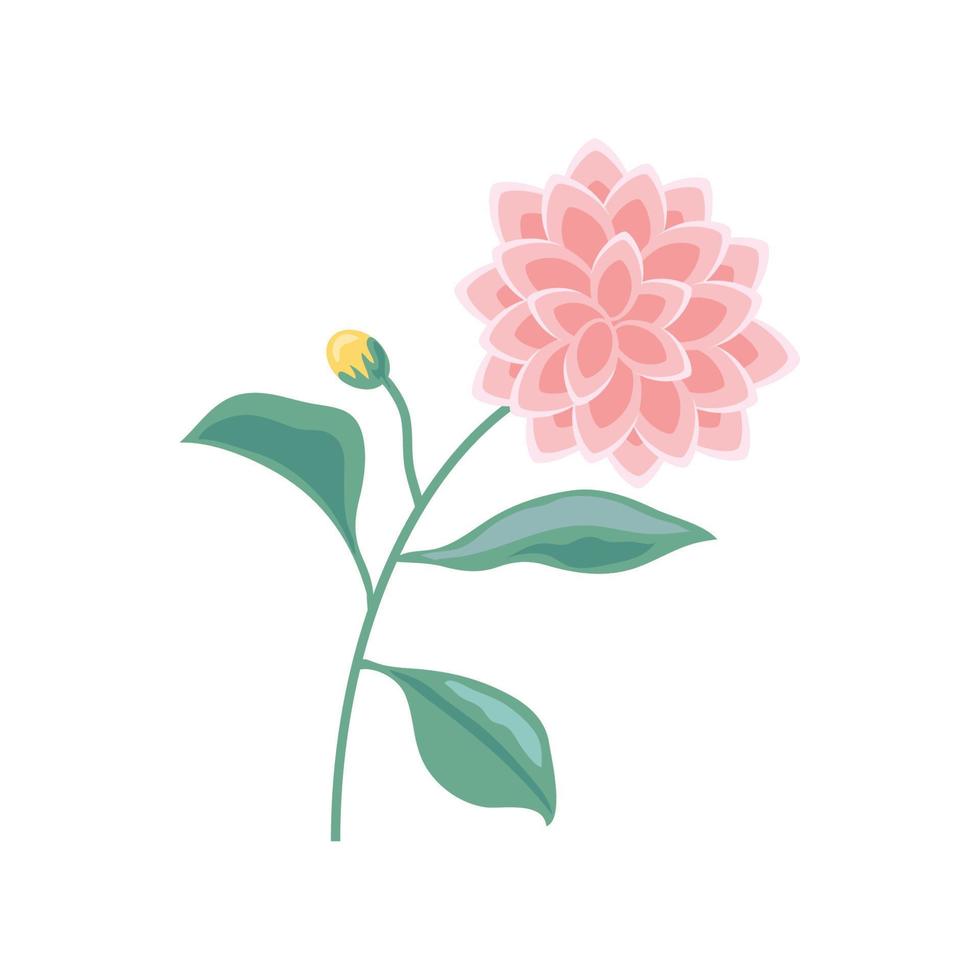 flower isolated icon vector