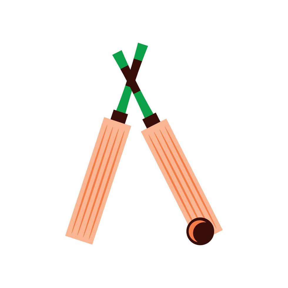 cricket bats and ball vector