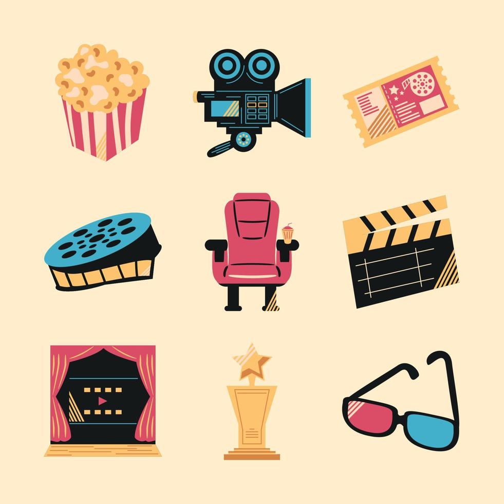 cinema and movie vector