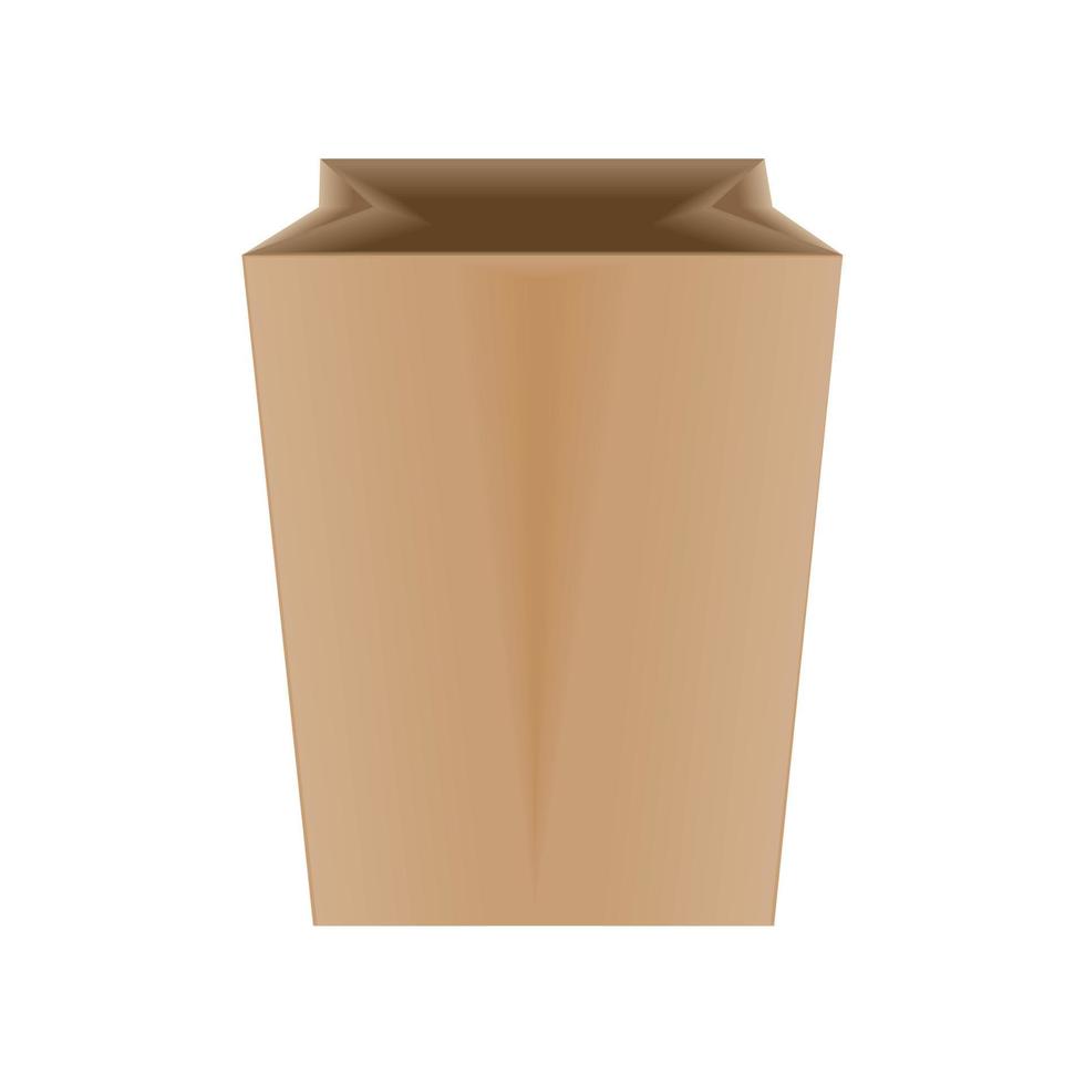 grocery paper bag vector