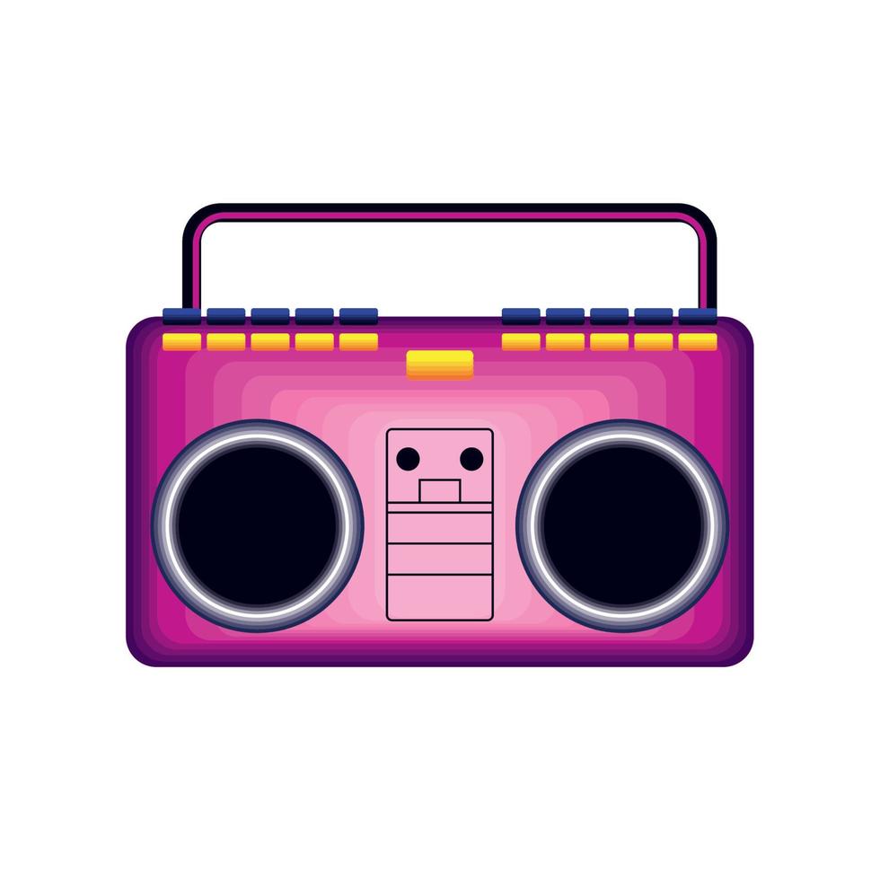 radio stereo retro vector