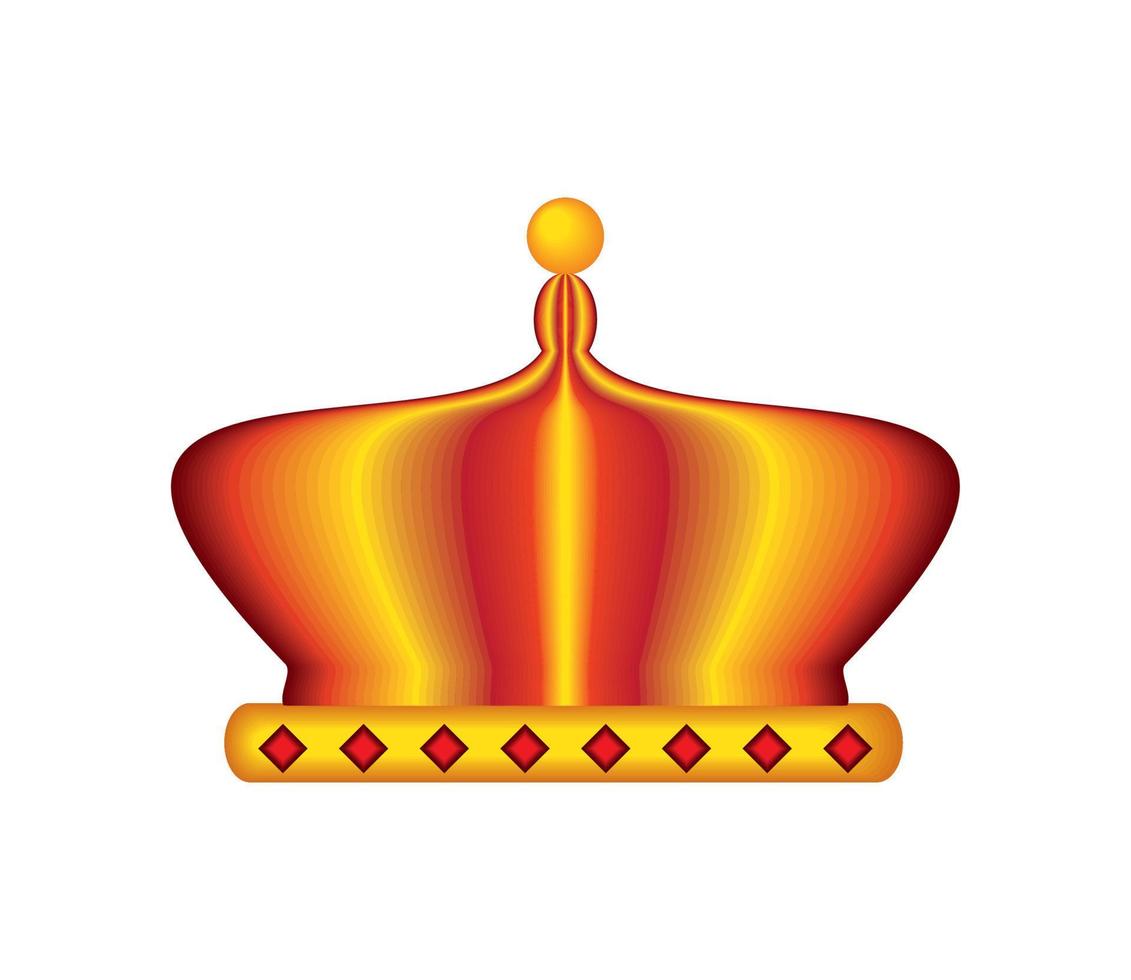 golden crown royalty vector