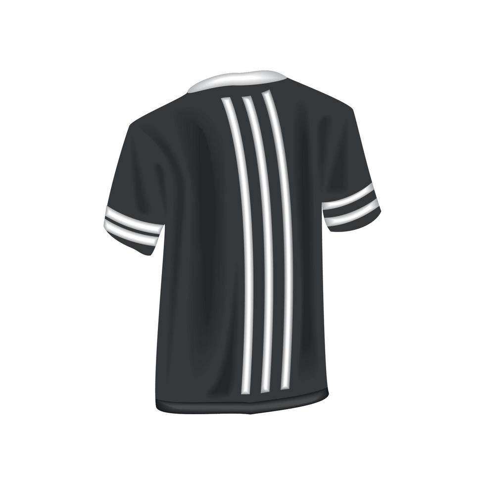 black jersey with lines vector