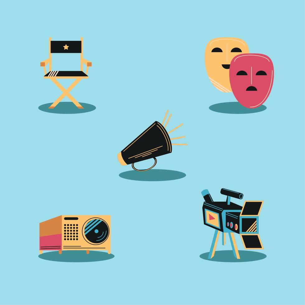 movie icons vector