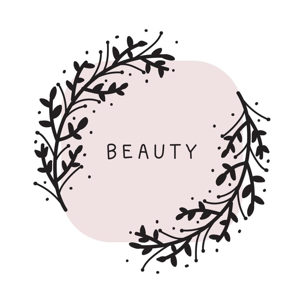 sticker decoration beauty vector