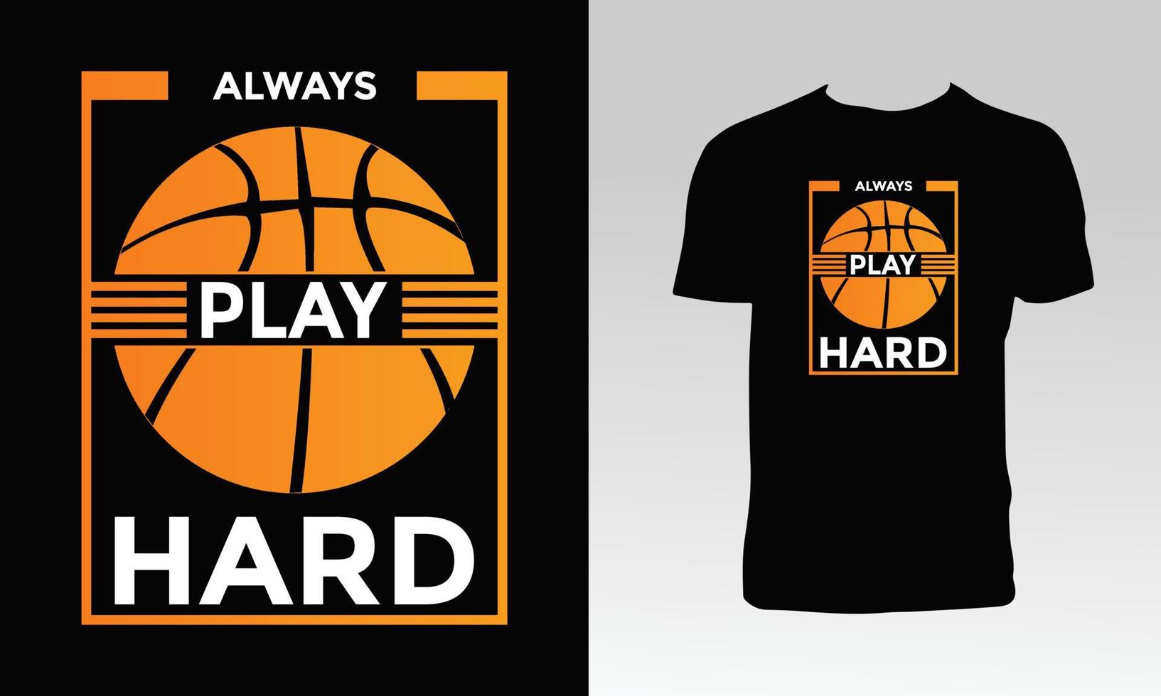 Basketball Vector T Shirt Design